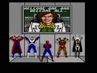 une photo d'Ã©cran de Spider-Man and the X-Men sur Sega Megadrive